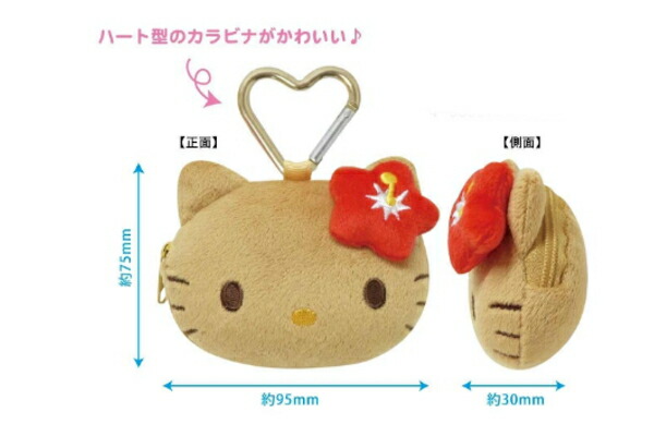 サンリオ　Hello kitty　小物ケース　ハイビスカス柄　2000年製 サンリオ Hello kitty 小物ケース ハイビスカス柄 2000年製 （全