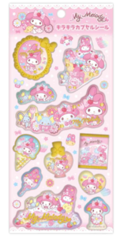 サンリオ　カプセルシール ☆【即納】サンリオキャラクターズ キラキラカプセルシール SAC