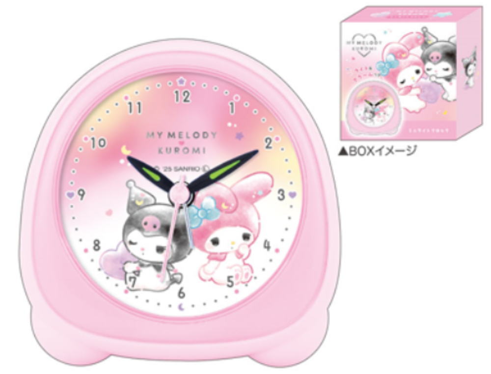 新品　マイメロ　ピアノちゃん　掛け時計　置き時計　2way ケーキ型 新品 マイメロ ピアノちゃん 掛け時計 置き時計 2way ケーキ型