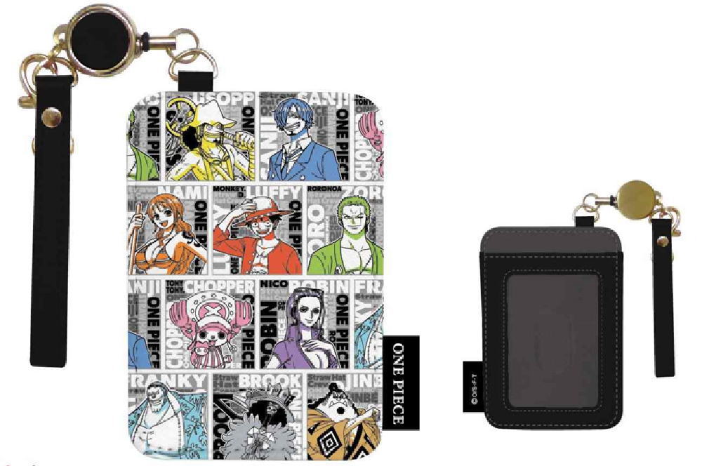 【新品】ONE PIECE ワンピース パスケース　セット ワンピース 麦わらの一味 リール付きパスケース 定期入れ 通勤
