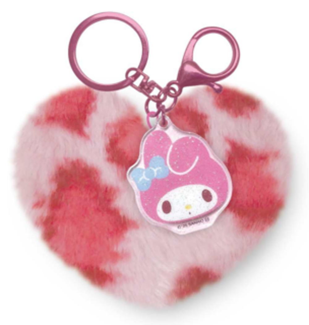 楽天市場】【サンリオキャラクターズ】ハート型ファーキーホルダー