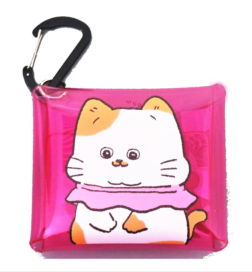マリMNO-012 ねこに転生したおじさん クリアマルチケースSS てぷちゃん アニメ 漫画 ポーチ コインケース 小銭入れ/ホーム・ガーデン>キッチン・ダイニング