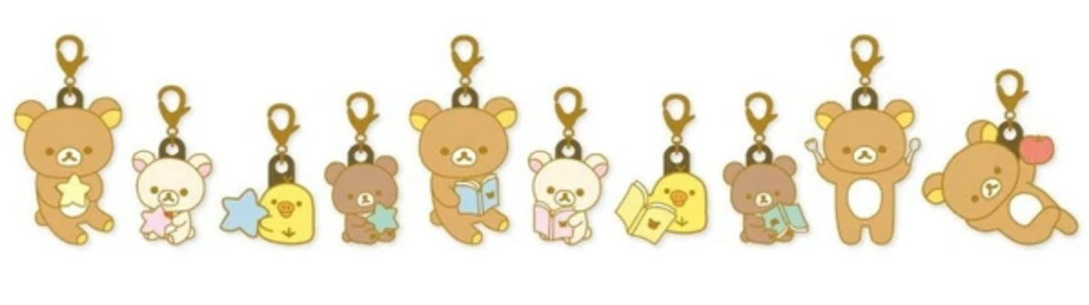 【全品　送料無料！】【10個セット】【セット】【セット商品】【リラックマ】【RIRAKKUMA】【リラノワシリーズ】トレーディングミニチャームコレクション【サンエックス】【ゆるキャラ】【キーホルダー】【キーリング】【鍵】【雑貨】【グッズ】【かわいい】【T｜ワールドショップコレクション