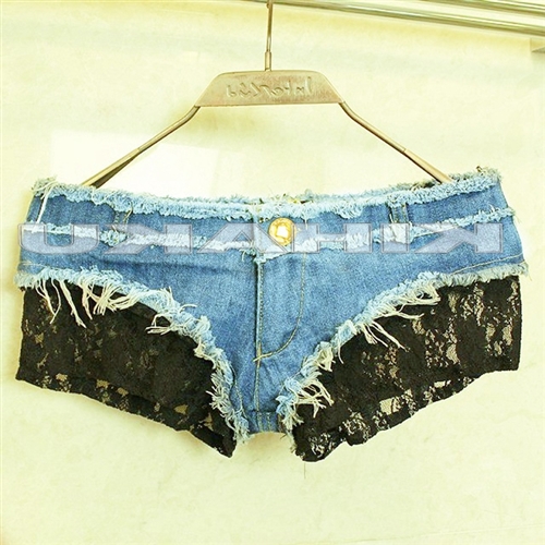 W Freedom Rakuten Global Market Denim Shorts Hot Pants Cosplay Sexy ★ Super Ultra Shallow Hem