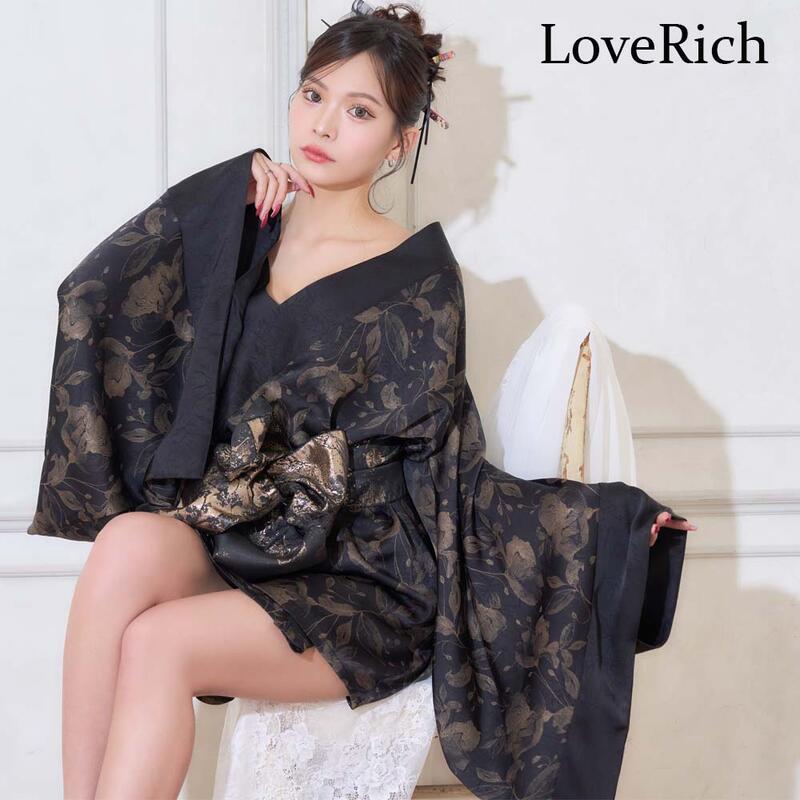 ★2色★ホワイト ブラック 花魁 着物ドレス セクシー 着物 ドレス 着物風ドレス キャバドレス ミニドレス コスプレ 衣装 インスタ 撮影 キャバ お水 パーティー イベント★艶やか花魁スタイル!和柄 高級 帯 フラワープリント 豪華 花魁 着物 ドレス ♪ フリーダムsale|スーツドレスカジュアルフリーダム