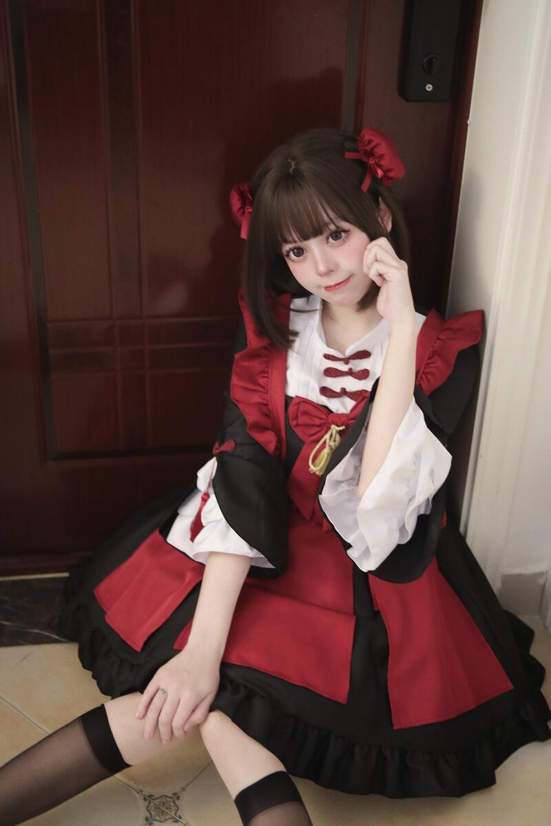 大きいサイズ メイド チャイナ 中華 コスプレ コスチューム 衣装 エプロン メイド服 メイドカフェ アキバ ゴスロリ ロリータ アイドル 萌え ステージ 制服 ハロウィン インスタ 撮影★豪華クラシカル系！肩フリルチャイナ風メイド服 L 2L 3L 4L 5L 6L サイズ★フリーダムsale