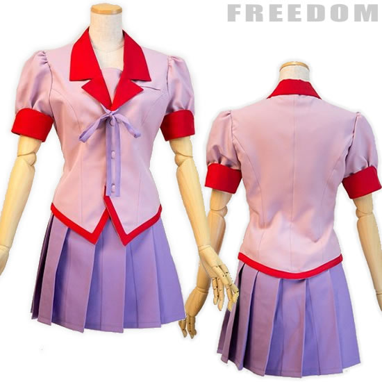 私立直江津高校女子制服 直江津高校制服 日本製 夏服 コスチューム 衣装 制服 日本製 化物語 物語シリーズ コスプレ 衣装 パーティー ハロウィン アニメ キャラクター アニメキャラ 物語シリーズ 化物語 の私立直江津高校女子制服夏服コスチューム フリーダム