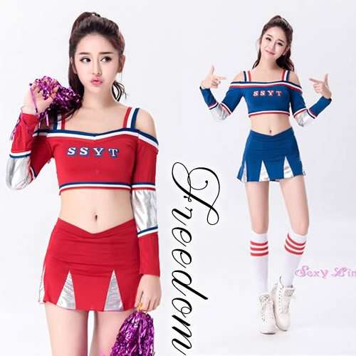 cheer long sleeve crop top