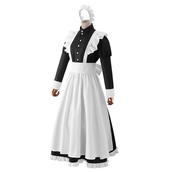 あす楽 大きいサイズ メイド コスプレ コスチューム 衣装 エプロン メイド服 メイドカフェ アキバ ゴスロリ ロリータ アイドル 萌え ステージ 制服 パーティー セクシー クラシカルロングメイド服 L 2l 3l 4l 5l 6l サイズ フリーダム セール Sale Liceochiloe Cl