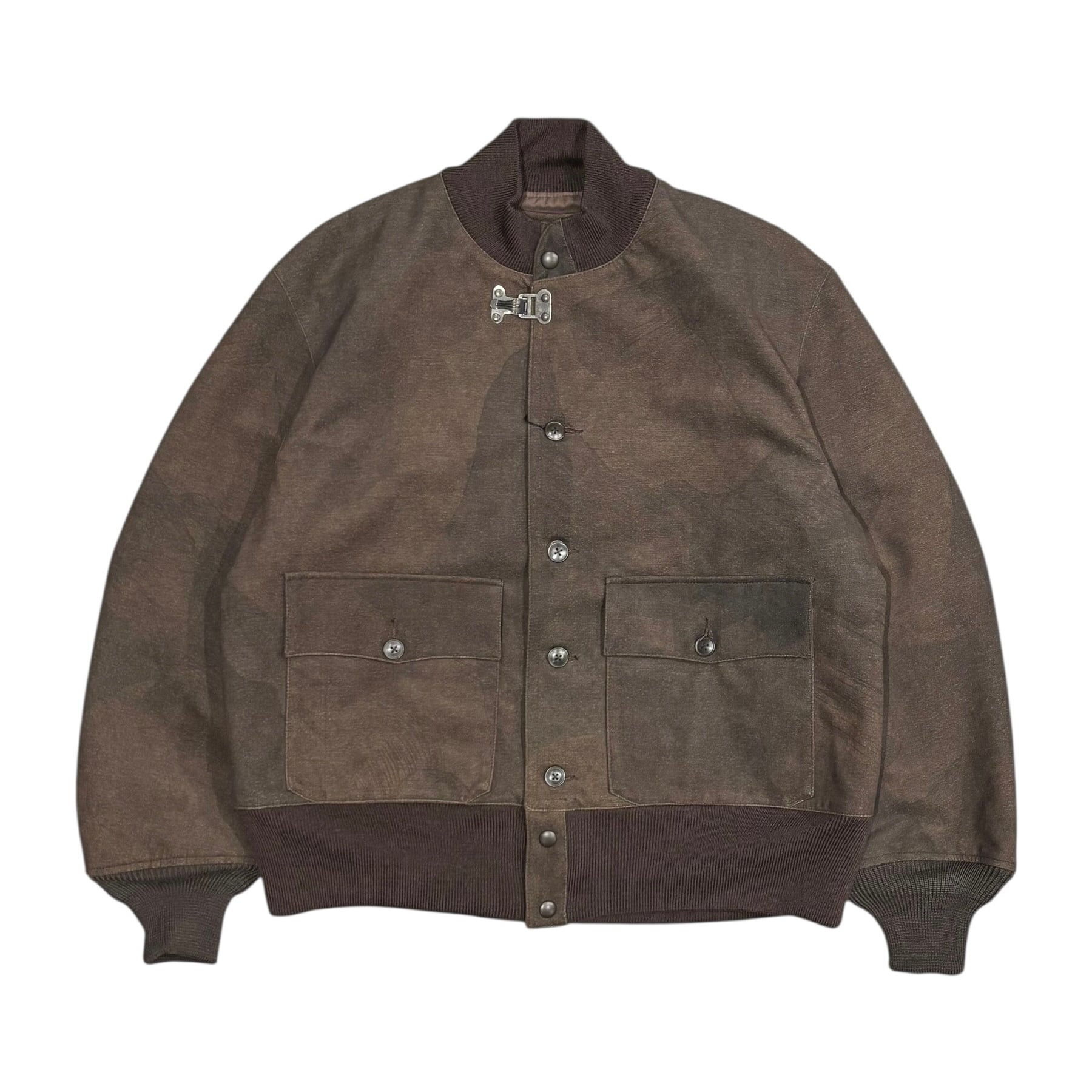 NIGEL CABOURN / A-1 JACKET - CAMO ULTRA SUEDE (ナイジェルケーボン A-1ジャケット カモ ウルトラスエード)|W.H.E
