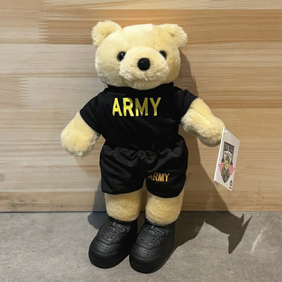 楽天市場】テディベア アメリカ 空軍制服 カーキー 約25cm 軍隊