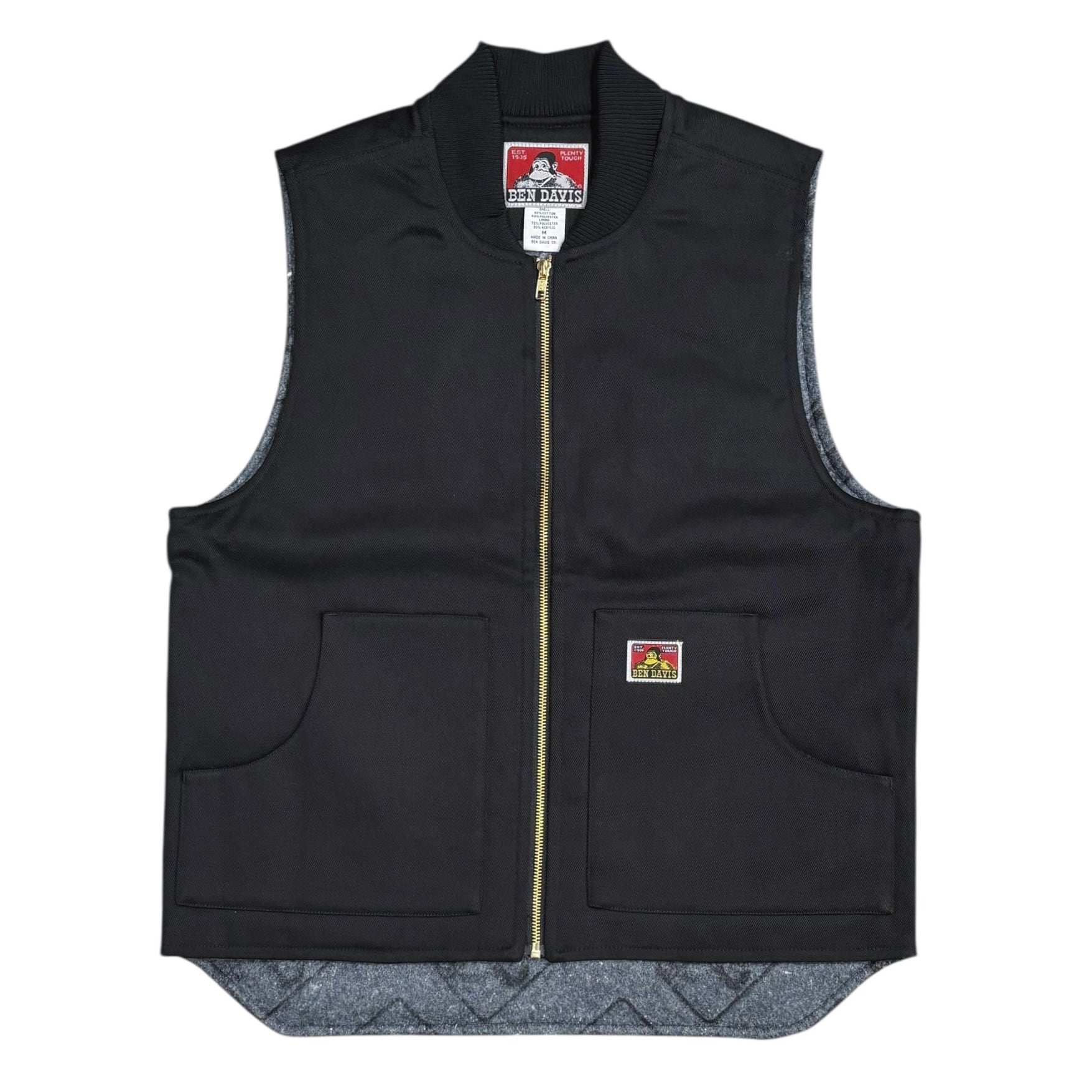 USA製　アメリカ製　BEN DAVIS ベンデイビス ワークベスト 黒　XL USA製 アメリカ製 BEN DAVIS ベンデイビス ワークベスト 黒 XL USA製