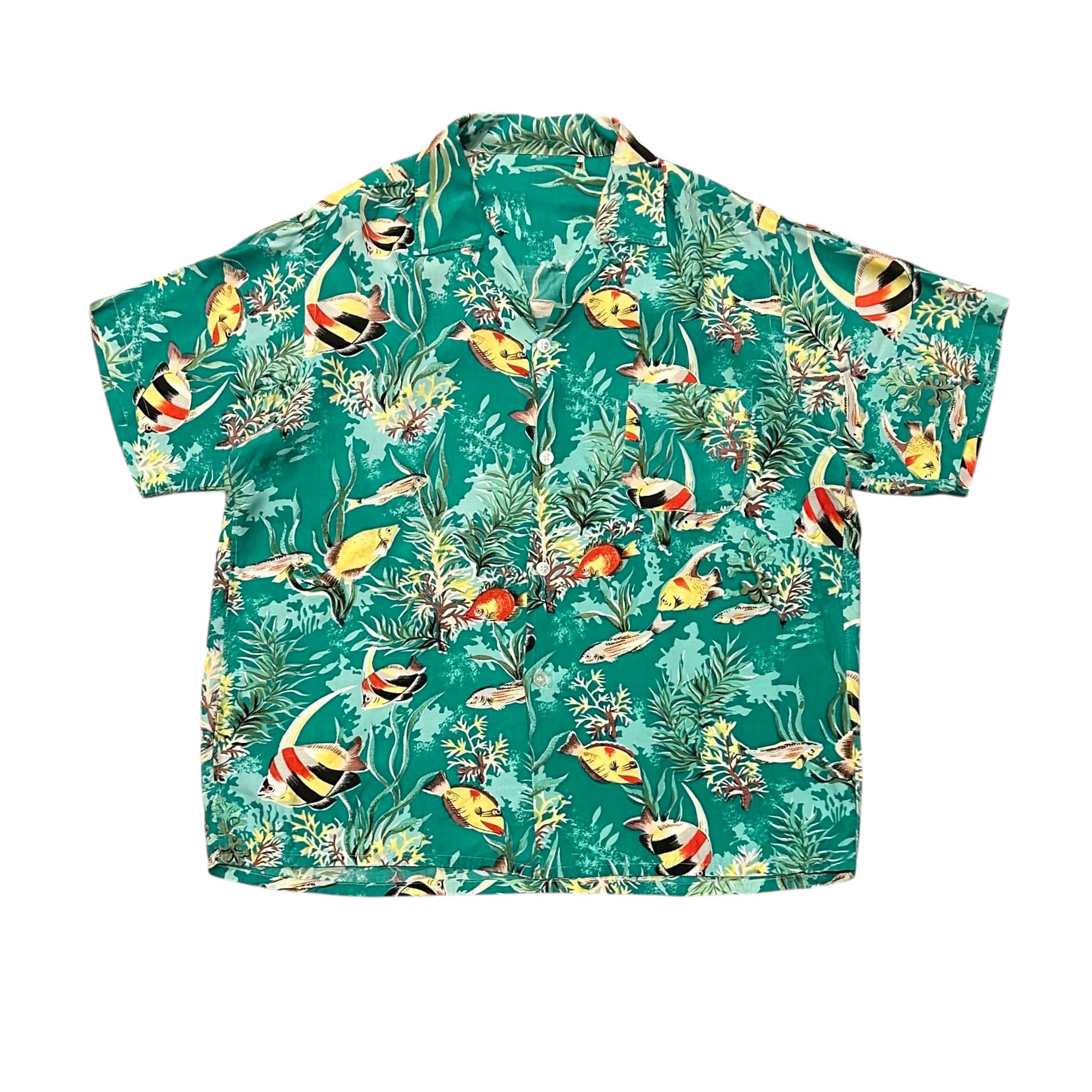 50s vintage Paradise KAHILI HAWAII アロハ 1950s Paradise Island Shirt | Vintage 50s Rayon Hawaiian Top