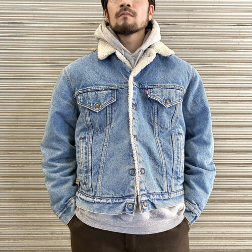 安い 80 S Levi S Denim Boa Jacket 80年代 リーバイス デニムボアジャケット インディゴ アメリカ直輸入 公式 Esfinge Mx