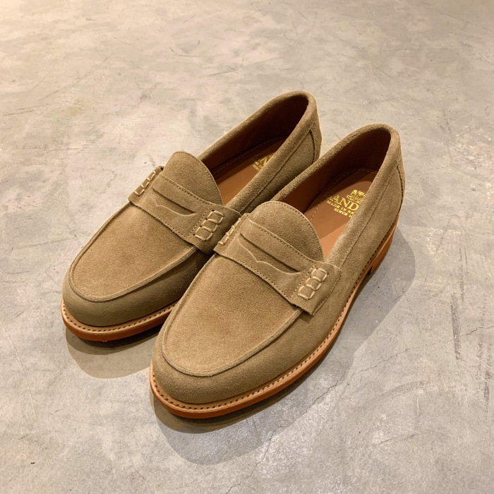 半額 SANDERS BUTT SEAM LOAFER - DIRTY BUCK SUEDE #2478 Made in