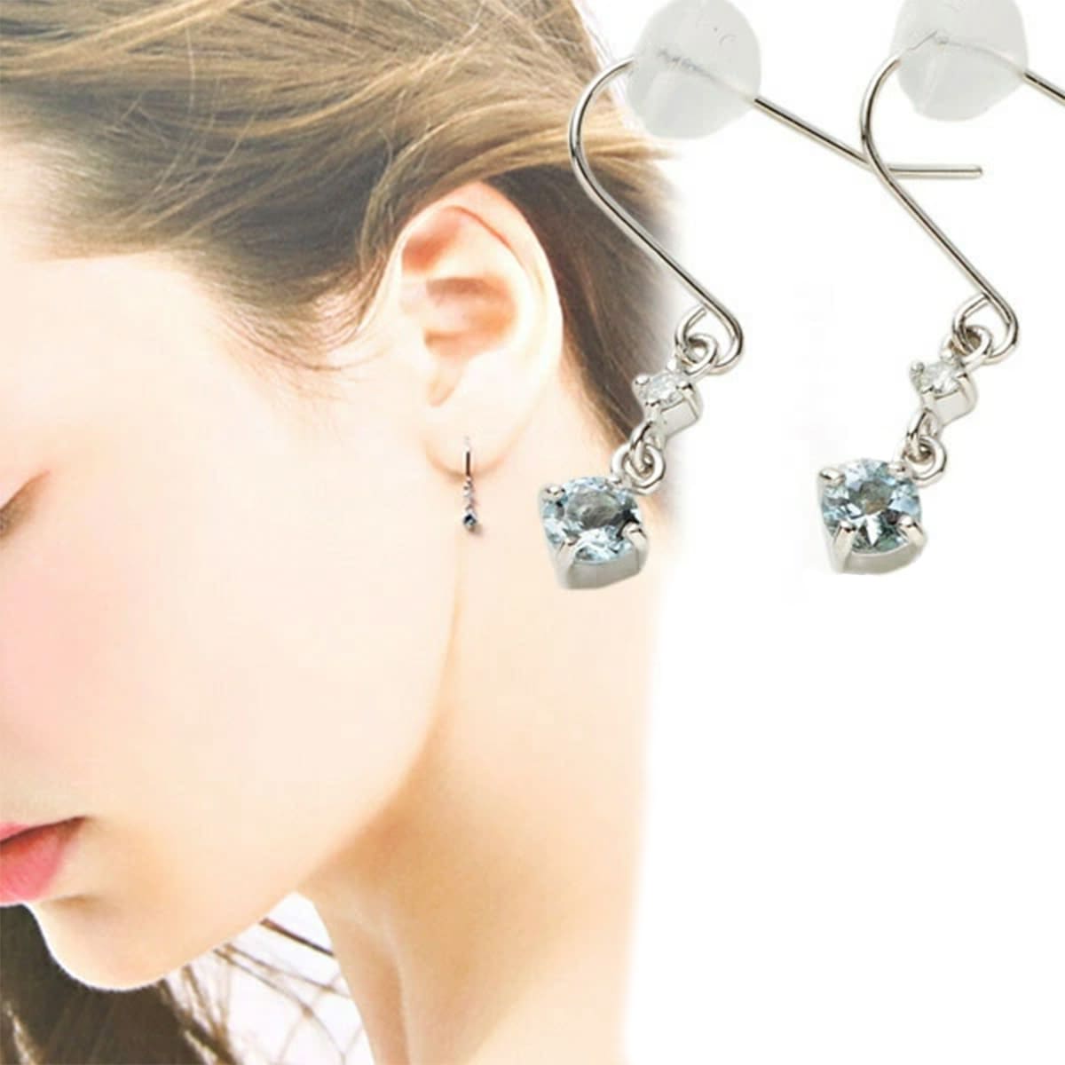 楽天市場】Dior ディオール ピアス レディース スタッド CD NAVY