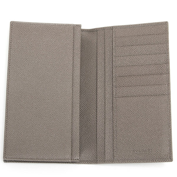 Bvlgari 財布 長財布 財布 ケース 名入れ メンズ Grey レザー 長財布 二つ折り ブルガリ ストーングレー 本革 マン Stone Grey 正規品 シンプル ブランド 新品 新作 年 ギフト プレゼント 父の日 ワールドインポート 店ブルガリ Bvlgari 財布 長財布
