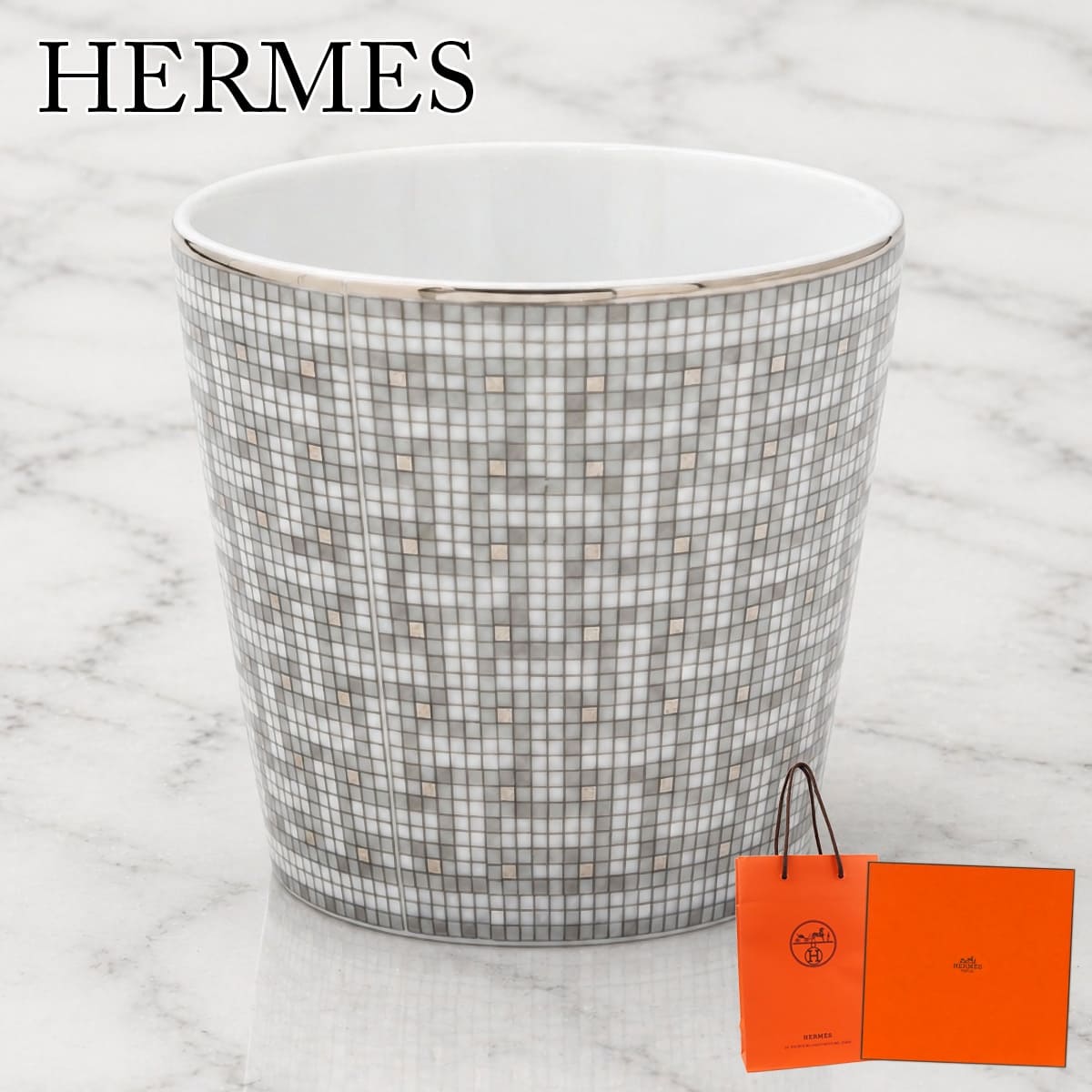 エルメス タンブラー グラス HERMES ゴブレット モザイク24 プラチナ コップ 食器 シルバー ブランド 高級 おしゃれ 人気 ギフト プレゼント 035040P｜ワールドインポート 店 20,294円