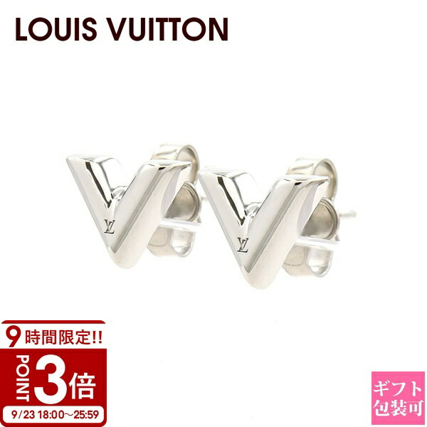 ほぼ未使用 ルイヴィトン ヴィトン GO-14 ピアス シルバー LOUIS VUITTON/ルイ・ヴィトン】 ロゴ ピアス ピアス・GO-14 GP