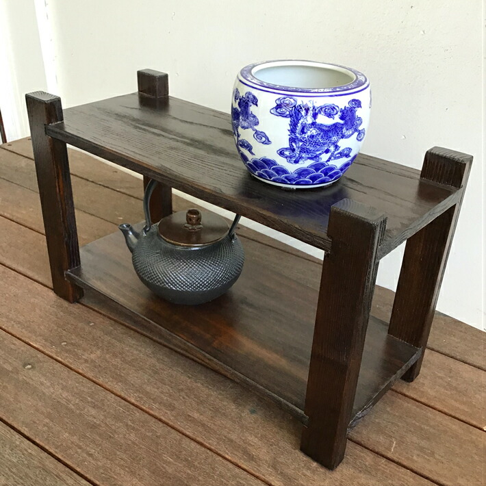 楽天市場】飾り棚 シェルフ オープンシェルフ 民芸家具 時代家具 木製