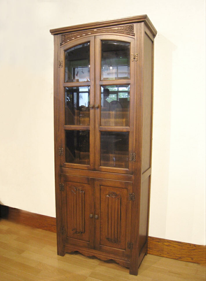 楽天市場】ガラスキャビネット ショーケース クラシック ブック