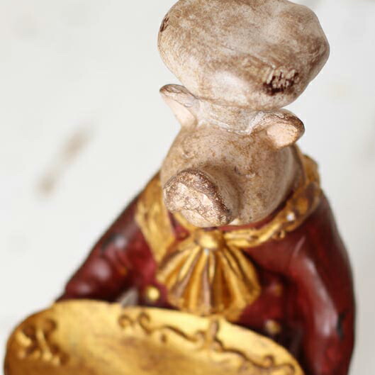 ぶた雑貨 ブタ アンティーク シェフ コックさん インテリア雑貨 ブタ雑貨 オブジェ アクセサリー入れ アンティーク 小物入れ トレイ トレー 豚の置物 店舗 キッチン小物 贈り物 装飾 おしゃれ かわいい 送料無料 シェフのブタさん Crunchusers Com