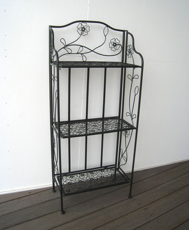 プランタースタンド おしゃれ ガーデンラック アイアンガーデンラック 3段 フラワーラック ブラック ベランダ ガーデニング フリーラック ラック アイアンラック 畳める コンパクト 収納 送料無料 プランタースタンドbk Opinioncubana Com