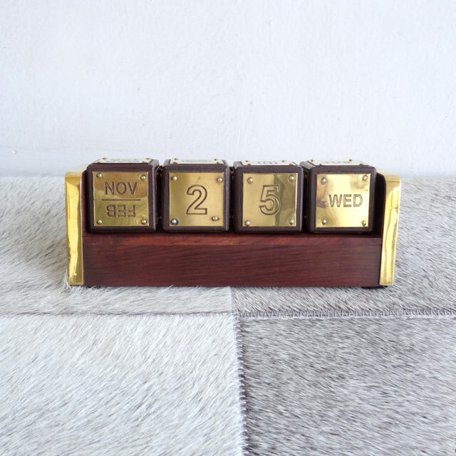 楽天市場】真鍮製 カレンダー アンティークゴールドインテリア