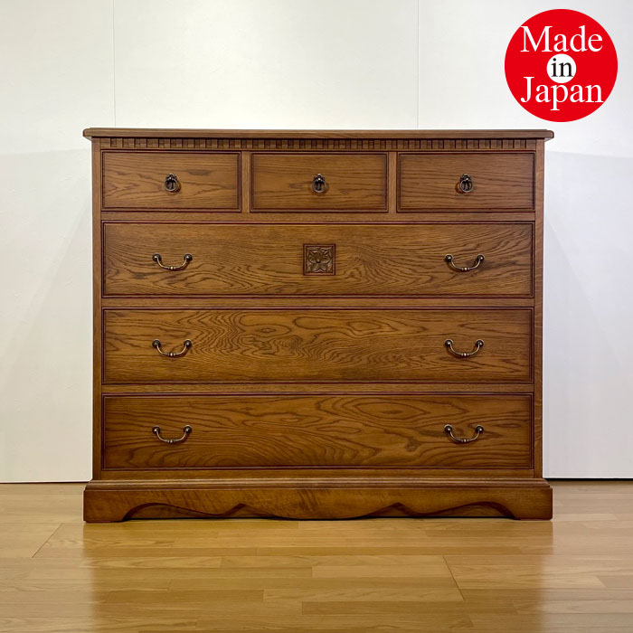 楽天市場】ローチェスト タンス チェスト 収納家具 ナラ無垢 日本製