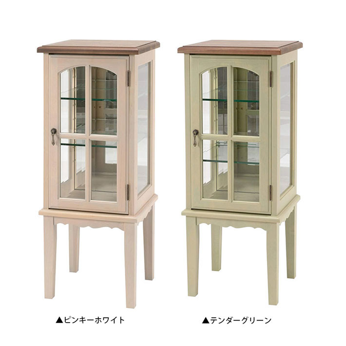楽天市場】ガラスケース ガラスキャビネット アンティーク調 おしゃれ