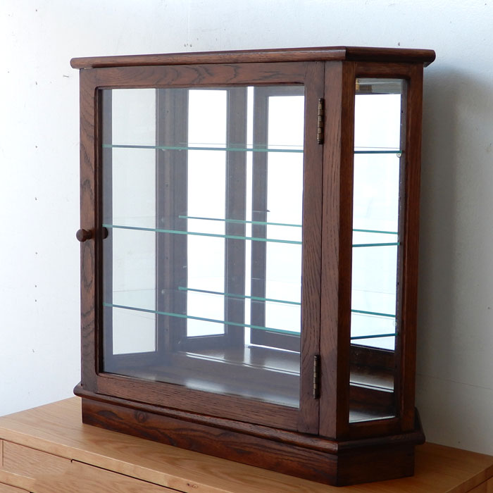 楽天市場】飾り棚 コレクションケース ショーケース ウォールナット