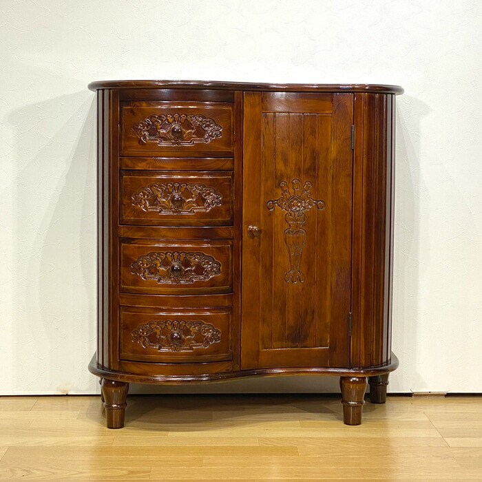 楽天市場】クラシック チェスト サイドボード オーク無垢 アンティーク