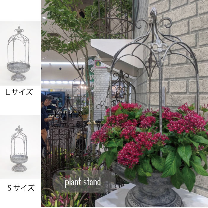 楽天市場】【あす楽】 フラワースタンド シャビープラントスタンドL
