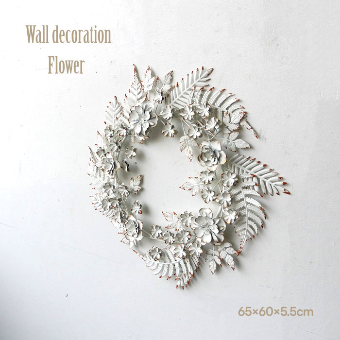 楽天市場】リース フラワーリース 花のリース 壁掛け 壁飾り メタル製