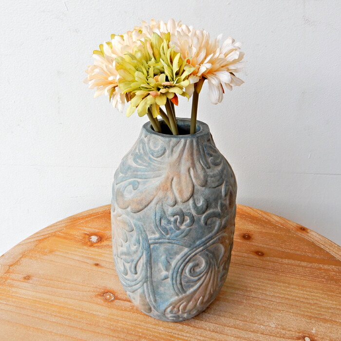 楽天市場】花瓶 花びん 陶器 おしゃれ 北欧 テラコッタ ホワイト 白