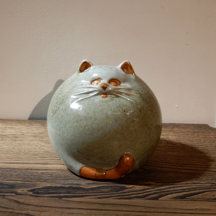 【陶芸】まんまる猫の一輪挿し・置物(作家もの) 陶芸】まんまる猫の一輪挿し・置物(作家もの) 楽天市場】丸猫