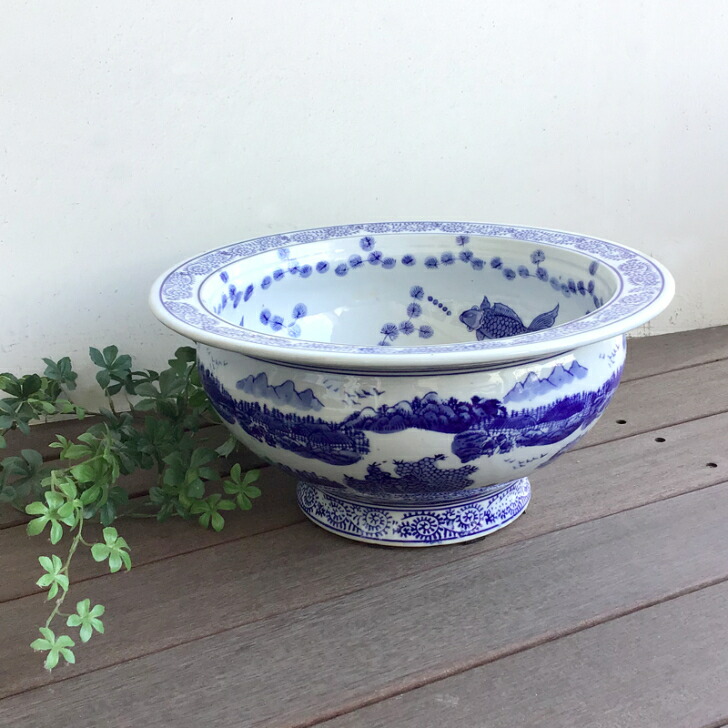 楽天市場】陶器鉢 水鉢 睡蓮鉢 メダカ鉢 金魚鉢 陶器 めだか鉢