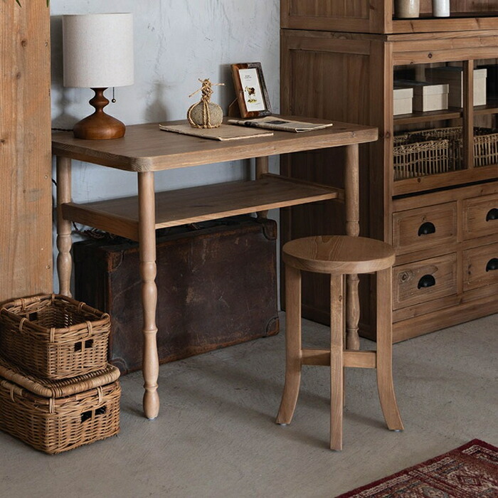 楽天市場】ハイスツール 天然木 木製 アンティーク おしゃれ