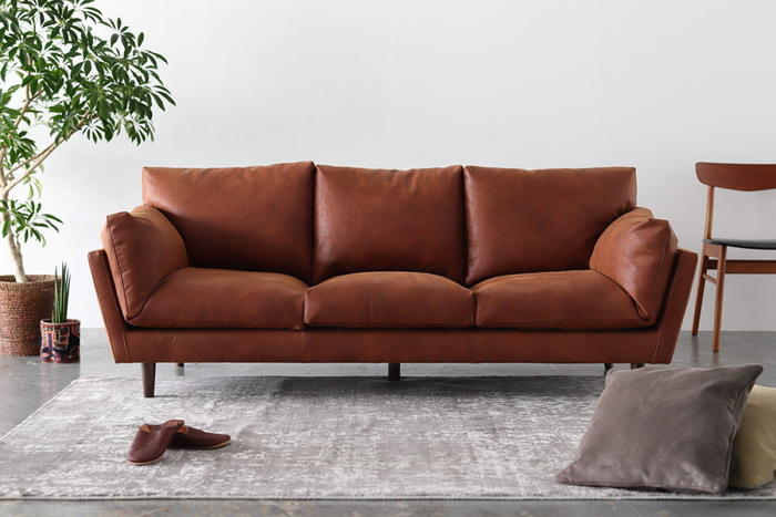 楽天市場】ソファ 三人掛けソファ おしゃれ レザーテックス 新素材 3人