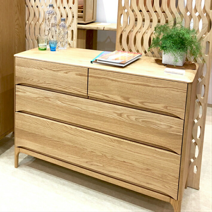 チェスト ローチェスト タンス 収納家具 収納タンス 洋服ダンス 幅110 三段 おしゃれ 北欧 木製チェスト 無垢 オーク 収納家具 低め 木製タンス 整理タンス モダン 送料 開梱設置無料 Aurora 110 ローチェスト Iconnect Zm