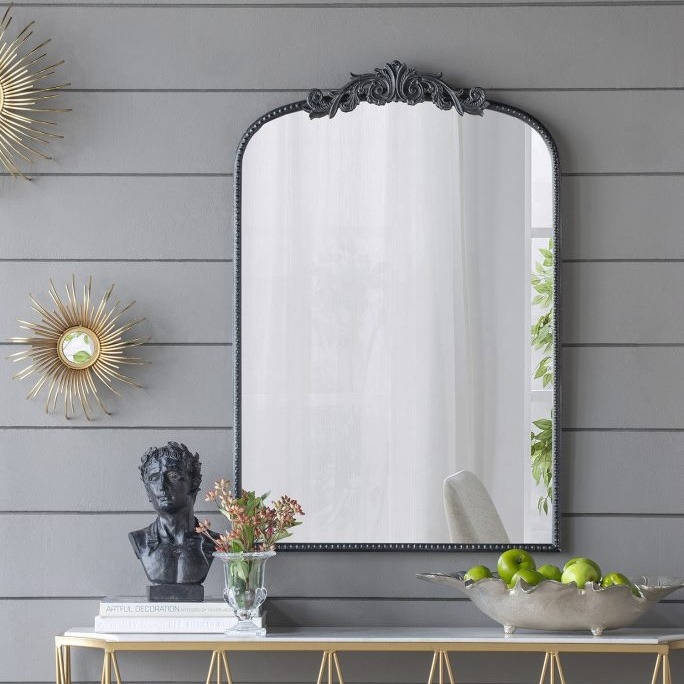 安くしました❣️アーチ型アンティークミラー Amazon.co.jp: ZYBOWAYL アンティーク風ミラー フレンチ浴室