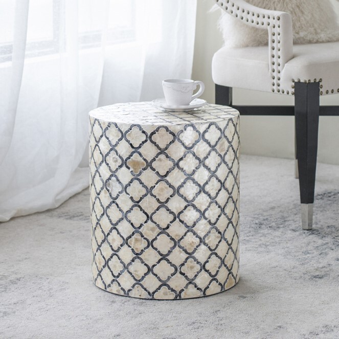 楽天市場】陶器 スツール イス 腰掛け 花台 サイドテーブル ガーデン