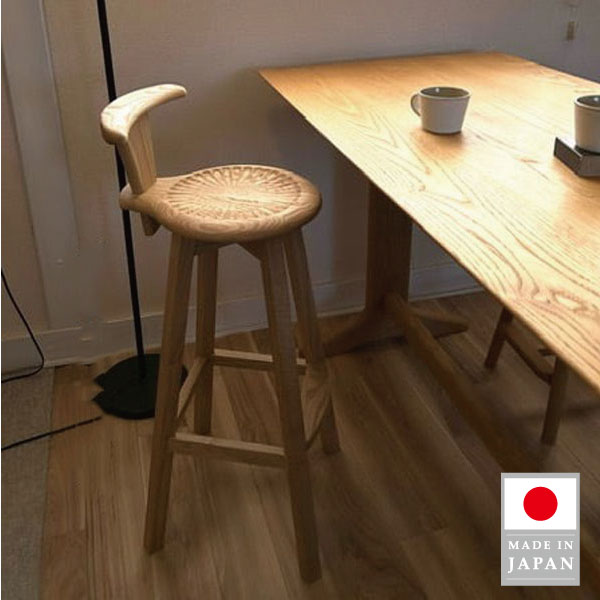 2脚セット 北欧風 天然木 カウンターチェア スツール ハイスツール ナチュラル imgrc0119655265.jpg