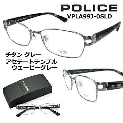 楽天市場】ポリス メガネ フレーム POLICE VPLD77J-0568 レンズ付