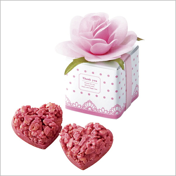 プチギフト お菓子 シンデレラストーリー チョコレートクランチ ストロベリークランチ チョコ クランチ ５６個セット 結婚式 ウェルカムボード 名入れ 花 ハートクランチ ピンク フラワー