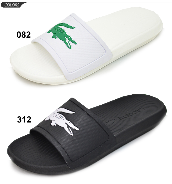 lacoste men's slide sandals