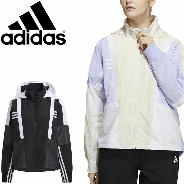 楽天市場 ウィンドブレーカー ジャケット レディース アウター アディダス Adidas W Str カラーブロック Wind 裏メッシュ トレーニング 女性 上着 カジュアル スポーツウェア ウインドブレイカー Kmh15 World Wide Market