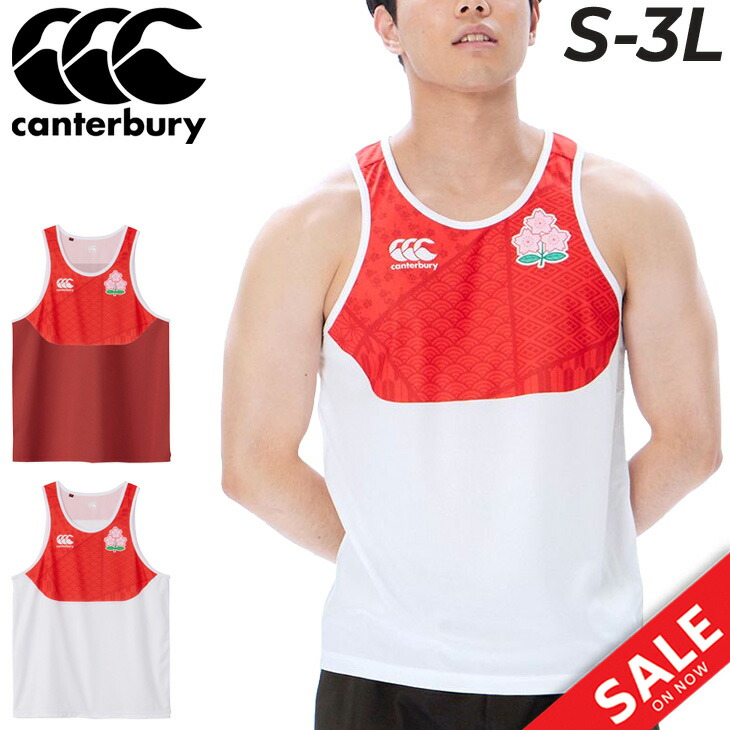 カンタベリー ラグビー 日本代表 ノースリーブ ウェア 5L タンクトップ カンタベリー ノースリーブ メンズ canterbury トレーニング