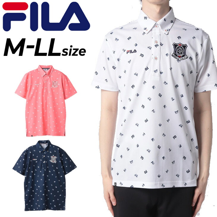 FILA GOLF フィラ ロゴ 半袖 ポロシャツ ゴルフ ウェア 人気 FILA GOLF ポロシャツ ポロ GOLF/フィラ ゴルフ ゴルフウェア