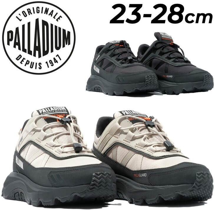 送料無料 パラディウム スニーカー メンズ レディース PALLADIUM THUNDER PROTECT WP+ 防水 ローカット ブランド ユニセックス カジュアルシューズ ウォータープルーフ メンズシューズ レディースシューズ おしゃれ タウンユース 運動靴 男女兼用 黒 グレー 灰色 くつ/74395